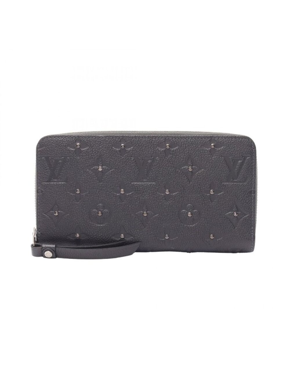 Louis Vuitton Round Wallet Zippy Platine Leather